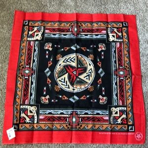 Vintage 80/'s southwestern pottery deadstock Wamcraft bandana